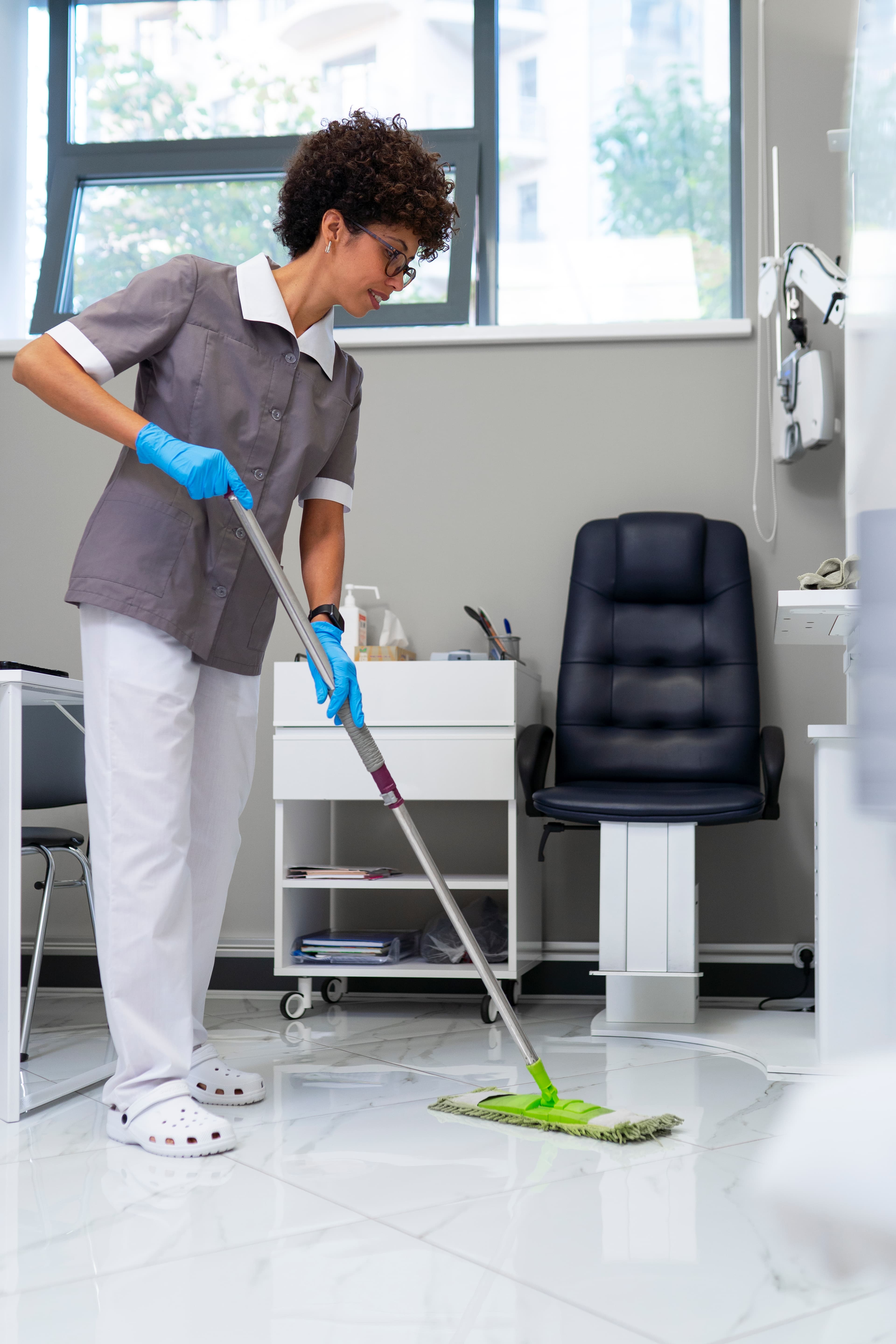an image of office cleaning